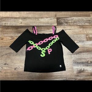 LN EUC STEFANIA Stretchy Cold Shoulder Top 8 9 134